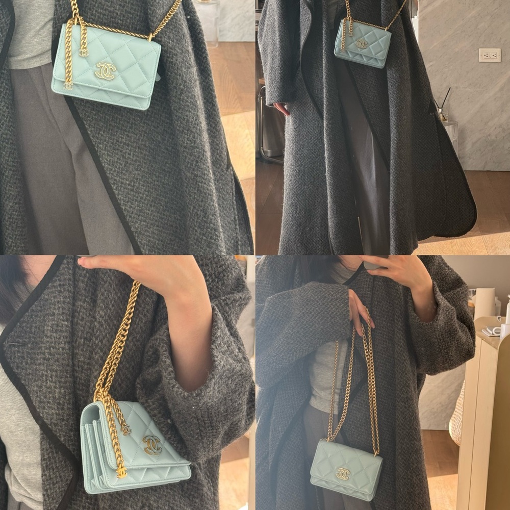 【NWT🎁】Chanel Baby Blue Pending CC Woc